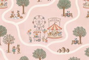 Amusement Park Wallpaper Storybook Removable Woodland Animals Wall Decor design