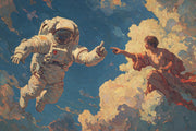 Floating In Space Wallpaper Astronaut Abstract Wall Mural design