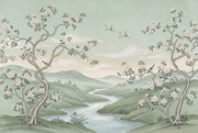 Muted Green Wallpaper Pastel Green Removable Sage Green Wall Decor design