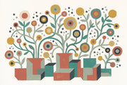 Mid Century Modern Wallpaper Retro Eclectic Wall Mural design