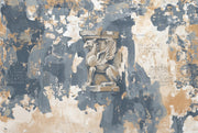 Weathered Fresco Wallpaper Winged Lion Removable Distressed Plaster Wall Decor design