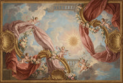 Classical Fresco Wallpaper Cherubs Removable Cloud Sky Wall Decor design