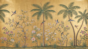 Tropical Birds Wallpaper Chinoiserie Palm Wall Mural design