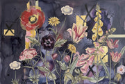 Dark Floral Wallpaper Moody Floral Removable Floral Wall Decor design