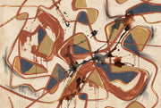 Mid Century Modern Wallpaper Bright Background Modern Wall Mural design