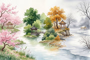 Pink Cherry Wallpaper Cherry Blossom Wall Mural design