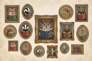 Walls Wallpaper Gallery Library Wall Mural design
