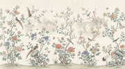Oriental Birds Wallpaper Vintage Pastel Wall Mural design