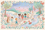 Woodland Animals Wallpaper Whimsical Children Wall Mural design