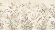 Chinoiserie Wallpaper Birds Floral Removable Wall Decor design