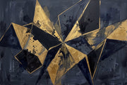 Geometric Wallpaper Metallic Splatter Paint Wall Mural design