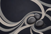 Zen Stones Wallpaper Flowing Ribbons Minimalist Wall Mural design
