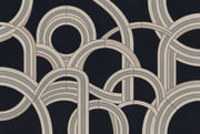 Interlocking Arches Wallpaper Art Deco Modern Glam Removable Wall Decor design