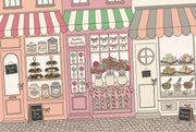 French Patisserie Wallpaper Candy Shop Removable Pastel Pink Wall Decor design