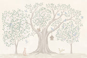 Woodland Wallpaper Tree Mural Watercolor Wall Mural design