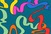 Mid Century Modern Wallpaper Retro Removable Pop Art Wall Decor design
