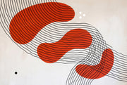 Mid Century Modern Wallpaper White Background Wall Mural design