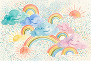 White Background Wallpaper Nursery Kids Wall Mural design