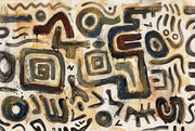Painterly Wallpaper Abstract Geometric Wall Mural design