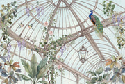 Conservatory Wallpaper Greenhouse Dome Removable Botanical Vines Wall Decor design