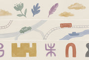 Kids Nursery Wallpaper Bright Beige Background Wall Mural design