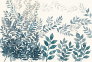 White Background Wallpaper Minimal Removable Botanical Wall Decor design