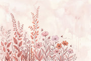 Watercolor Wallpaper Wildflowers Botanical Removable Wall Decor design