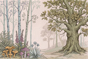 Woodland Wallpaper Forest Landscape Removable Oak Tree Wall Decor design