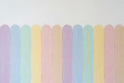 Pastel Stripes Wallpaper Hand Painted Brushstrokes Rounded Vertical Bands Wall Mural design