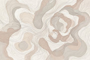 Organic Shapes Wallpaper Flowing Lines Watercolor Wash Wall Mural design