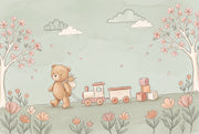 Watercolor Texture Wallpaper Pastel Nursery Wall Mural design