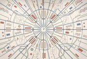Mid Century Modern Wallpaper Retro Removable Minimalist Wall Decor design