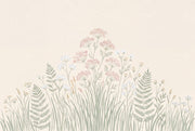 Wildflower Meadow Wallpaper Botanical Watercolor Removable Wall Decor design
