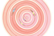Abstract Spiral Wallpaper Concentric Rings Swimmers Wall Mural design