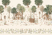 Woodland Wallpaper Storybook Cottage Wall Mural design