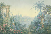 Vintage Mural Wallpaper Pastel Garden Romantic Landscape Wall Mural design