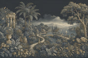 Scenic Landscape Wallpaper Lakeside Vista Removable Tropical Coast Wall Decor design