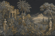 Classical Landscape Wallpaper Tropical Foliage Ruins And Columns Removable Wall Decor design