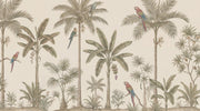 Shades Of Green Wallpaper Tropical Palm Wall Mural design