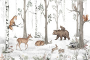 Forest Wallpaper Animals Nature Wall Mural design