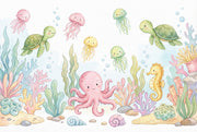 Underwater Wallpaper Sea Creatures Coral Wall Mural design