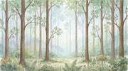 Forest Wallpaper Trees Greenery Removable Wall Decor design