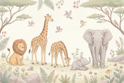Safari Wallpaper Animals Nature Wall Mural design