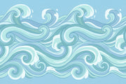 Waves Wallpaper Ocean Abstract Wall Mural design