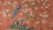 Peacocks Wallpaper Floral Oriental Wall Mural design