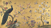 Peacock Wallpaper Floral Birds Wall Mural design