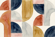 Watercolor Texture Wallpaper Geometric Abstract Wall Mural design