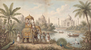 Indian Wallpaper Elephant Taj Mahal Wall Mural design