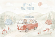 Adventure Wallpaper Camping Woodland Animals Removable Wall Decor design