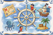 Pirate Ship Wallpaper Nautical Treasure Wall Mural design